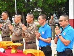ทำบุญตักบาตรโครงการบรรพชาสามเณรฟื้นฟูพระพุทธศาสน ทั่วไทย ประจำปี 2568